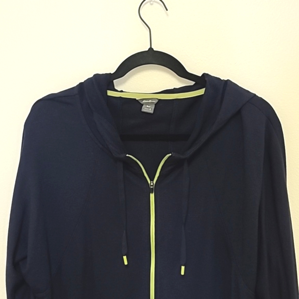 Eddie Bauer Navy & Lime Full-zip Hoodie